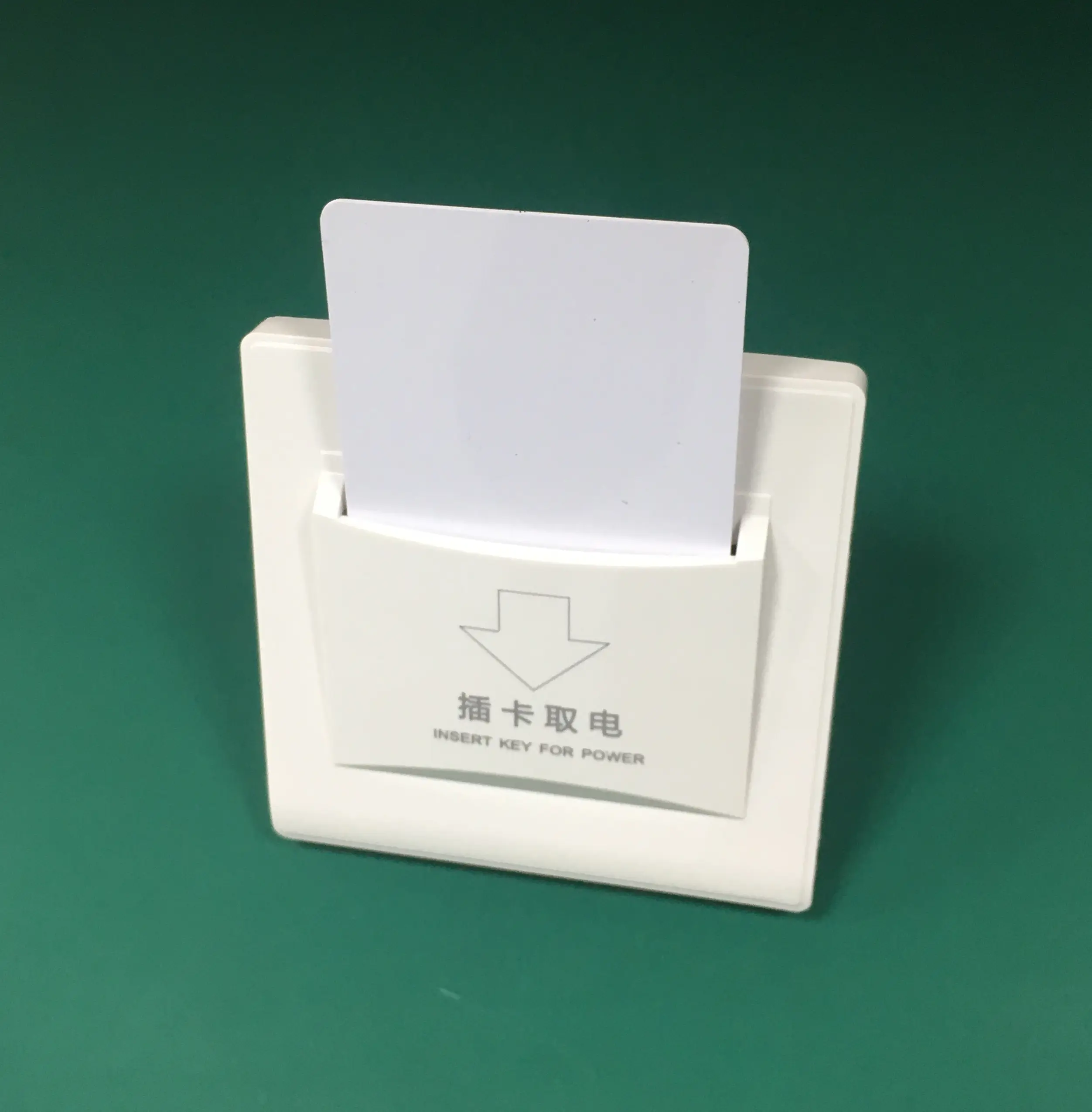 Energy Saving Power Switch 40A Any card Switch,220V plastic White hotel power any card switch