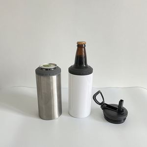 Vaso Enfriador 4 en 1 para Botellas de Cerveza de 12 Oz con Tapa Abatible y Logotipo Personalizado para Sublimación por Transferencia de Calor - Product Image 2