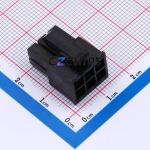 W42012K-6PB123 Housing (Wire-to-Board / Wire-to-Wire) P=4.25mm Connector 2x3P 4.25mm Mini-Fit (MX 4.2) 4.25mm - Product Image 1