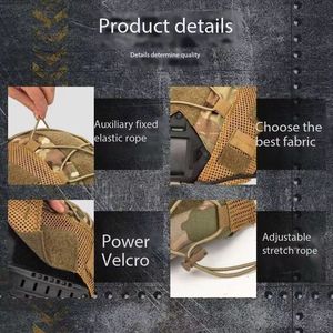 ZLang FAST SF Housse de <span class=keywords><strong>casque</strong></span> tactique en Fiber de carbone Housse de <span class=keywords><strong>casque</strong></span> à corde élastique pour sports de plein air CS Jeu Housses de <span class=keywords><strong>casque</strong></span> Unisexe - Product Image 5