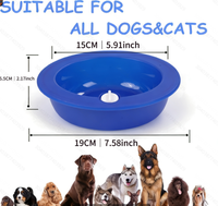 Vente en gros usine Zhejiang LZ-CWBW – Bol rafraîchissant en plastique écologique à motif de dessin animé pour chiens et chats, idéal pour l'été