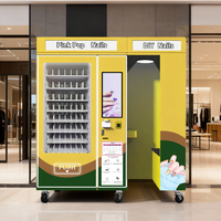Máquina Expendedora de Impresoras de Arte de Uñas de Autoservicio para Centros Comerciales, Cuerpo de Vidrio Templado, Múltiples Opciones de Pago, Monitoreo Remoto