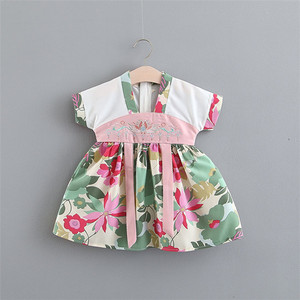 Wholesale Korean Kids Clothing Stylish Party Wear Latest Baby Girl Dresses With Hanbok Photo - Product Image 2