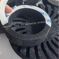Feuille de mousse EPDM noire à cellules ouvertes, matériau de protection et d'amortissement