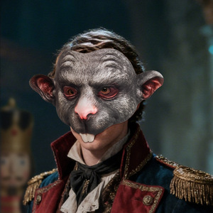 Nouvel Arrivage HLC – Masque d'animal demi-visage pour <span class=keywords><strong>Halloween</strong></span>, masque de rat effrayant, masque de souris pour fête costumée hantée, accessoires de cosplay - Product Image 2