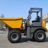 Mini-dumper d'usine 4x4 avec benne autochargeuse, moteur à faible coût d'entretien, camion-benne à quatre roues motrices
