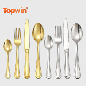 Classic Bulk 18/10 Stainless Steel Western Cutlery <b>Set</b> Mirror Polish Wedding Cutlery Flatware Dishwasher Safe for Restaurant - Product Image 1