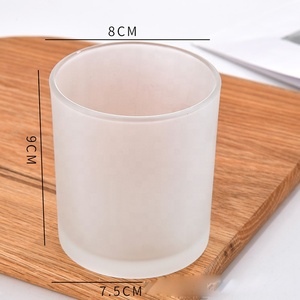<span class=keywords><strong>Pot</strong></span> <span class=keywords><strong>en</strong></span> <span class=keywords><strong>verre</strong></span> dépoli coloré pour bougie, <span class=keywords><strong>avec</strong></span> couvercle, pour aromathérapie, idéal pour chambre à coucher, vente <span class=keywords><strong>en</strong></span> gros - Product Image 4