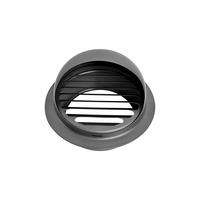 Grille d'aération murale extérieure en acier inoxydable 304 épaissi, persienne coupe-vent pour hotte de cuisine et extracteur de salle de bain