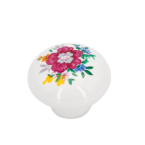 Kitchen Furniture Mushroom Round <strong>Drawer</strong> Pulls Ceramic Cabinet Handle <strong>Knobs</strong> <strong>Funky</strong> Porcelain Free Modern Kitchen Hardware 7-45days - Product Image 4