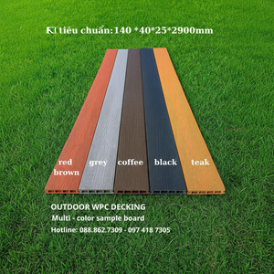 Suelo de WPC de gama alta Construcción flexible resistente a la intemperie de grano de madera realista - Product Image 1