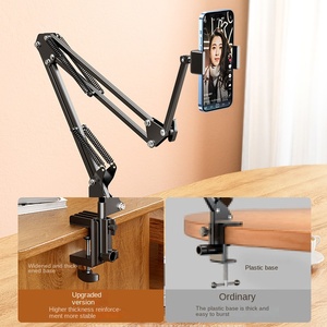 Đầu giường máy tính để bàn kẹp-Loại ba phần cantilever điện thoại di động và máy tính bảng đứng kim loại có thể gập lại điện thoại di động đứng - Product Image 3