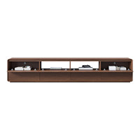 Ensemble de meubles en bois de luxe moderne : meuble TV et table basse avec rangement multi-tiroirs, meubles en bois sur pied pour la maison ou l'hôtel
