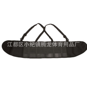 Breathable Lumbar Support Belt <b>Black</b> <b>Wrap</b> Around Waist Support Universal For Any Sport - Product Image 3