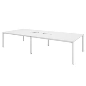 Table de conférence moderne en forme de bateau avec pieds en métal en forme de bateau pour bureau professionnel et hôtel - Product Image 3