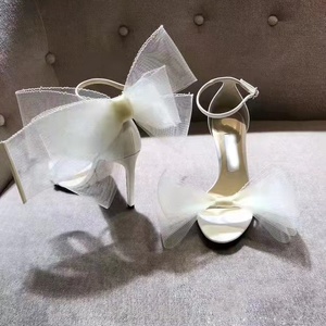 Nouvelles Sandales de Mariage Designer 2025 pour Femme, Grand Nœud Papillon, Chaussures de Soirée Tendance, Escarpins Sexy à Talons Hauts - Product Image 3