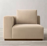 Canapé modulaire en U, couleur personnalisée, mobilier d'intérieur, base en bois, 8 places, canapés pour salon