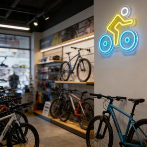 Enseigne néon USB pour cycliste, en acrylique, à intensité variable, pour club cycliste, magasin extérieur, décoration <span class=keywords><strong>de</strong></span> photomaton - Product Image 4