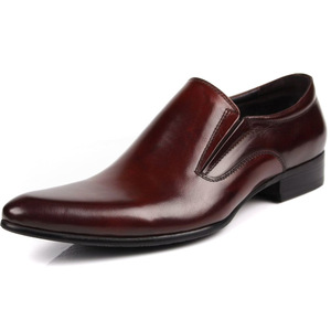 Chaussures Oxford en cuir véritable imperméables à bout pointu, à enfiler, avec soutien de la voûte plantaire, chaussures de mariage - Product Image 3