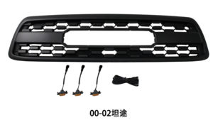 Parrilla de rejilla negra ABS para camión todoterreno <span class=keywords><strong>4X4</strong></span> compatible con <span class=keywords><strong>Toyota</strong></span> <span class=keywords><strong>Tundra</strong></span> 2000 <span class=keywords><strong>2001</strong></span> 2002 - Product Image 2