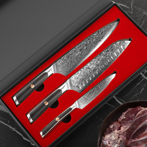 Lonsdow cao cấp Damascus nhà bếp dao đặt trái cây Slicer đầu bếp lột khắc Sashimi tiện ích gọt Dao Cắt Lát Bộ - Product Image 4