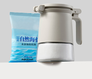 Tarro de condimentos Contenedor de especias con tapas y cucharas Botes de condimentos de vidrio transparente Macetas Caja de condimentos Contenedor de sal Azúcar - Product Image 2