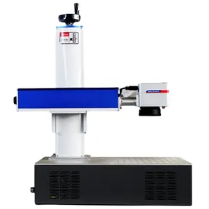 Popular Laser Marking Machine Laser Engraving Cutting Machine Small Rotary Laser For Fiber Metal Steel Raycus 20w 30w 50w Silver