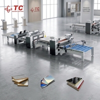 Machine de laminage à chaud multifonctionnelle TC pour panneaux WPC MDF en bois stabilisé haute brillance avec colle PUR