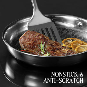 Tri-PLy Aço Inoxidável Antiaderente Pot Set Carote 9Pcs Aço Inoxidável Panelas Set Aquecimento Rápido com Tampas De Vidro - Product Image 4