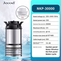Pompe à eau submersible intelligente haute pression Jebao en acier inoxydable série DCP, débit réglable, moderne, pour aquarium et aquarium de bureau