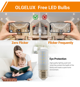 Bombilla LED <span class=keywords><strong>E14</strong></span>/E27 AC110V-240V 7W 9W 12W 15W, Bombillas LED Tipo Maíz 110LM/<span class=keywords><strong>W</strong></span> con Base <span class=keywords><strong>E14</strong></span> E27 para Lámpara de Araña - Product Image 3