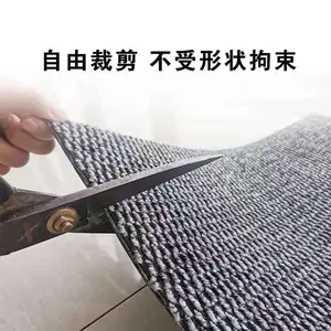 Alfombra jacquard de doble color, alfombra con línea de piña con respaldo de PVC