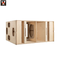 Caisse de subwoofer passif professionnel B22, double subwoofer de 18 pouces, grande enceinte de subwoofer, caisson de subwoofer en bois pour scène DJ