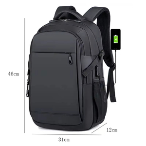 2024 vendita calda nera 1680d impermeabile USB borsa per <span class=keywords><strong>laptop</strong></span> di grandi dimensioni per gli uomini - Product Image 2
