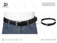 Cintura da Uomo in Vera Pelle 4.0cm con Fibbia a Perno Rivestita Stile Formale 125cm - Product Image 3