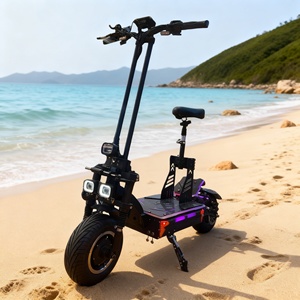 Trottinette électrique pliable à succès avec pédales larges, éclairage RGB, 72V 15000W, contrôleur 50Ah 65A*2, roues de 13 pouces et amortisseur de direction - Product Image 1