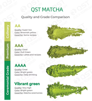 Qinshantang Marque Privée Qualité Biologique Pure Certifiée Matcha de Grade Cérémonial en Boîte 30g Thé Vert Poudre de Collagène