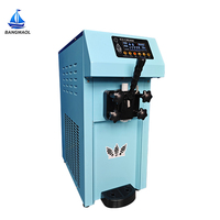 Machine à glace molle professionnelle de comptoir, usage intensif, avec fonction de pré-refroidissement, pour glacier, machine à crème glacée à saveur unique, 220V