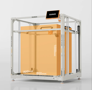 Imprimante 3D FDM haute vitesse OrangeStorm Giga 800*800*1000mm, plateau chauffant à nivellement automatique, format géant, nouvelle double extrudeuse pour PLA - Product Image 1