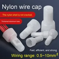 Connecteur de câble transparent en nylon de type embout CE1 CE2 CE5 CE8, ignifuge, à sertissage rapide