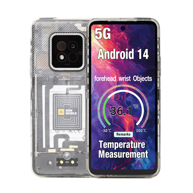 [RTS] AGM X6 Phantom 5G Rugged Phone Android 14 8+128GB 50MP Camera Waterproof Mobile Phone Celulares Telephone 5g Smartphone
