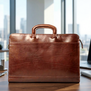 Porte-documents pour ordinateur portable en cuir véritable coréen moderne, pour hommes, usage au bureau, voyage décontracté, durable, imperméable, antichoc, grande capacité - Product Image 1