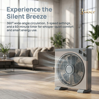 Petit ventilateur de boîte de 12 pouces, haute capacité de charge, emballage CKD, grille rotative à 360 degrés, ventilateur électrique pour le marché africain