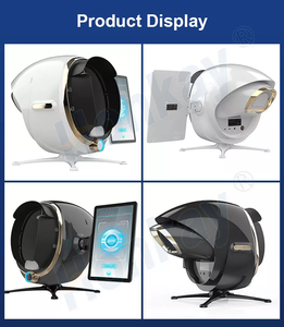 Dermatoscópio 3d analisador de pele, lâmpada inteligente espelhada de madeira com 8 espectro, máquina de analisador de pele uv - Product Image 6