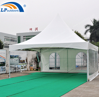 Carpa con dosel de negocios de PVC blanco para exteriores de 20x20 ', carpa con marco de marquesina de pico alto 6x6 a la venta