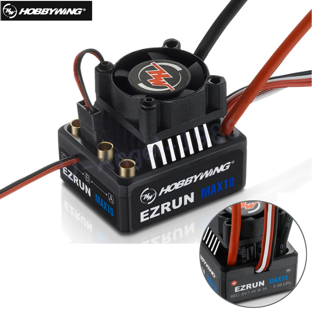 1 セットオリジナル Hobbywing EZRUN MAX10 60A 防水ブラシレス ESC +