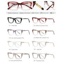 Gafas Partagas TR90 con Marco Cuadrado Suave, Bisagras de Resorte, Anti Luz Azul, Montura Óptica para Niños