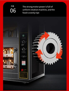 เตาอบไฟฟ้าทำขนมปังหมุนอัตโนมัติสำหรับมันฝรั่งหวานขนมปังไส้กรอกปีกไก่ - Product Image 6