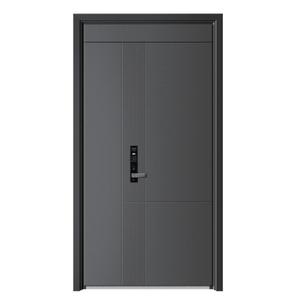 Wrought Iron Security <strong>Door</strong> with Fire Prevention Modern <strong>Design</strong> Black/Copper Finish for Supermarket &amp; Farmhouse Exterior Entry - Product Image 4