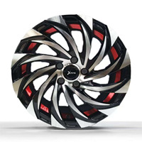 Nouvelles jantes de voiture X-RIMS de 15 pouces, 4 à 5 trous, 4x100 à 5x100, en alliage d'aluminium, 4x114.3 PCD 100 mm